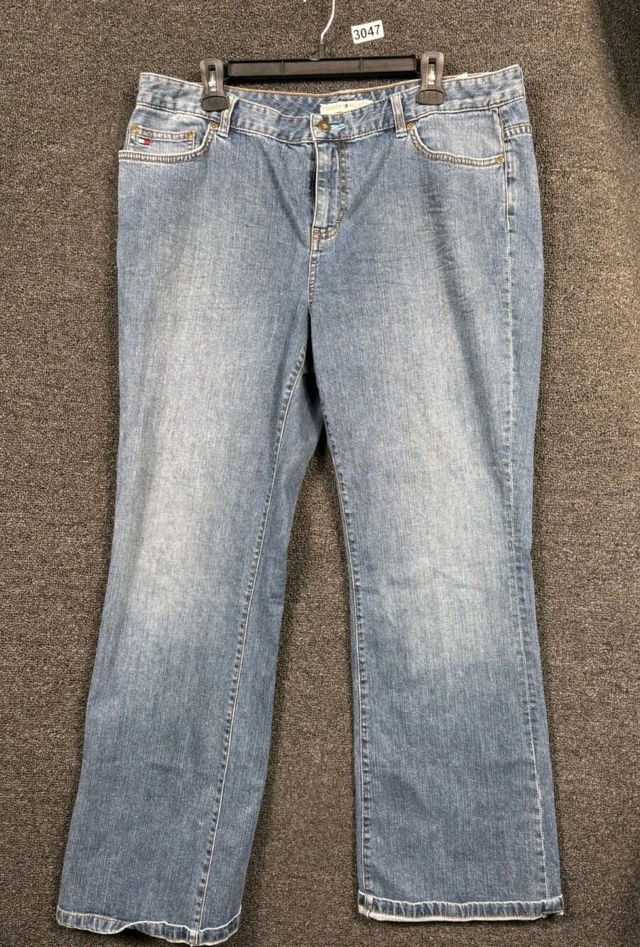 Tommy Hilfiger SSG-SSG Boot Cut Jeans Women's 16S Blue Mid Rise Denim Stretch
